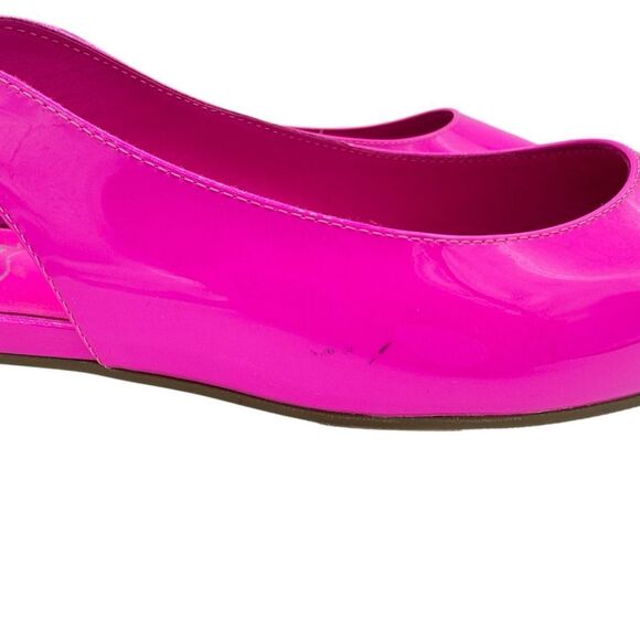 NEW Christian Louboutin Hot Chickita Sling Patent Leather Ballet Flats Pink 7.5 - Picture 12 of 15